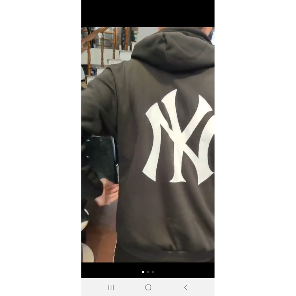 Áo NY Hoodie - Sweater chất nỉ bông form suông rộng trẻ trung, cá tính, màu đen, trắng