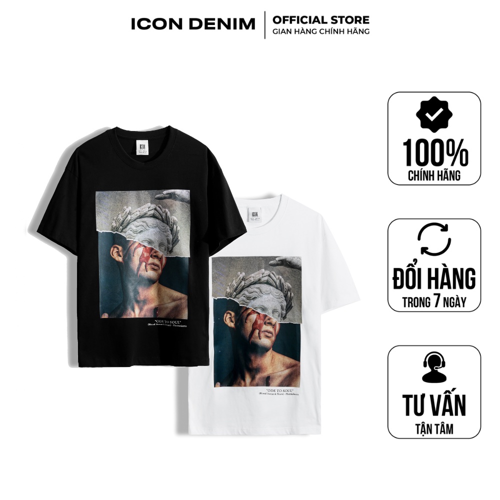 Áo thun nam ICON DENIM Premium Single Blood Sweat & Tears ATEC0009