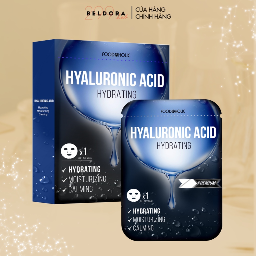 Mặt Nạ Beldora Foodaholic Hyaluronic Acid Cấp Ẩm Đa Tầng 23ml