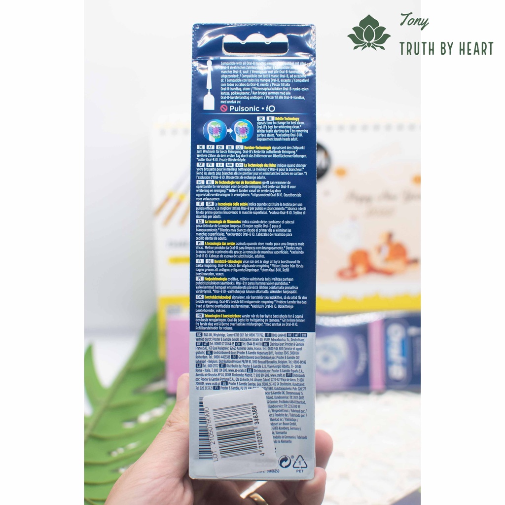 [Hàng mua tại Pháp có bill] Set 2 đầu bàn chải thay thế ORAL- B