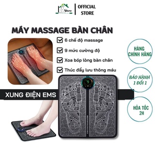 Máy Massage Chân EMS Giúp Lưu Thông Khí Huyết, Thảm massage chân trị liệu đau mỏi bằng xung điện bảo hành 1 đổi 1