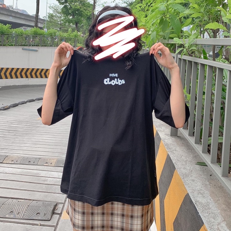 Áo Thun tay lỡ unisex Gấu MNC