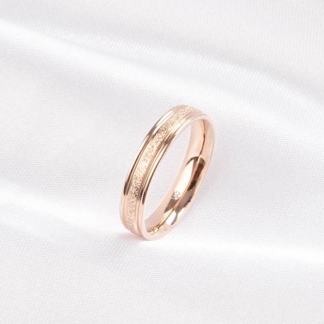 Bộ trang sức vòng tay, nhẫn CDE Milgrain Rose Gold