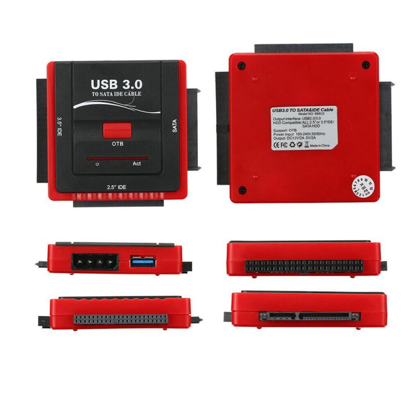 Cáp Chuyển Usb 3.0 Sang Ide / Sata Hỗ Trợ Đọc Thẻ Nhớ Chuẩn Usb 2019 Tiện Dụng