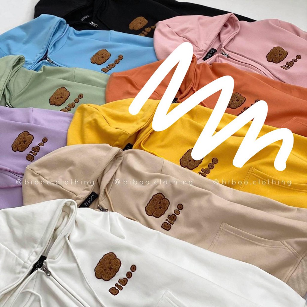 [SIEU SALE] Áo Khoác Nỉ Gấu Bibo, Hoodie dây kéo in hình Gấu nâu dễ thương | BigBuy360 - bigbuy360.vn