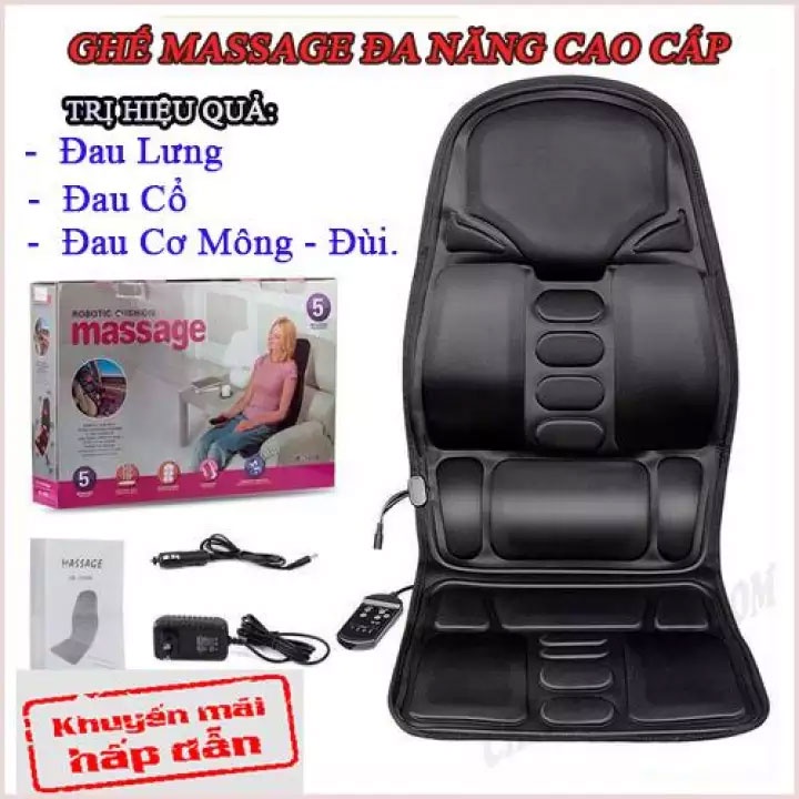 Đệm Ghế Massa Toàn Thân Cao Cấp Thế Hệ Mới, Bảo hành 1 ĐỔI 1 Trong Vòng 12 tháng bơi KAW STORE