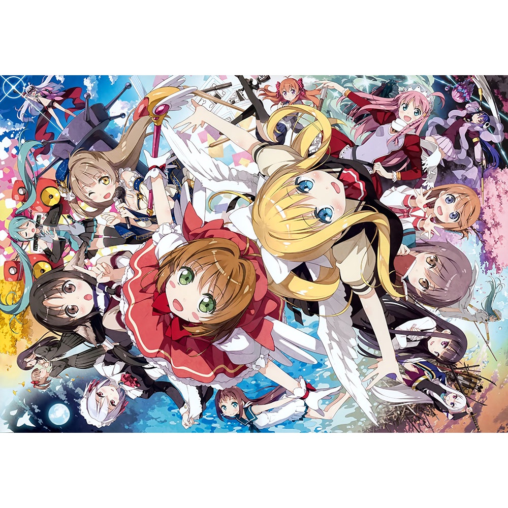 Poster A3 dán tường Anime, decal 30x42 trang trí có keo Crossover Wallpapers 1