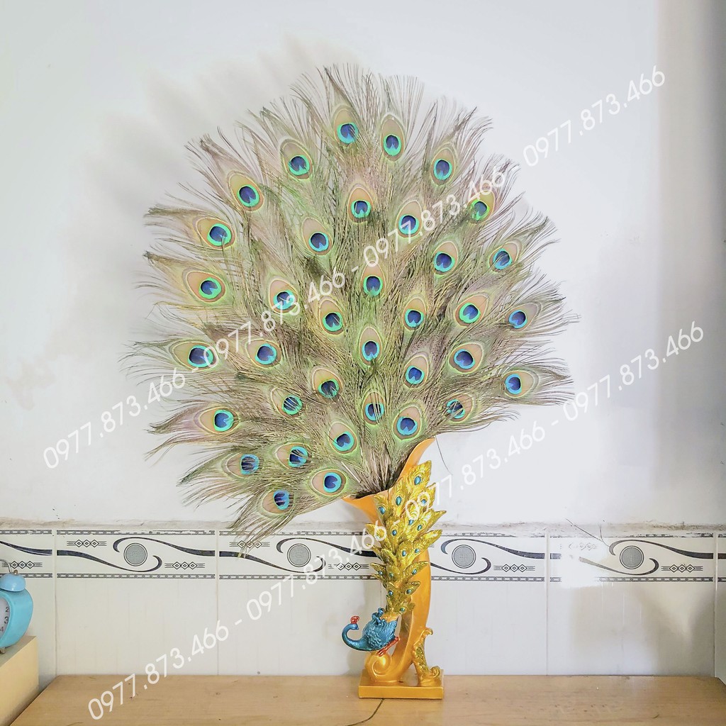 Bình cắm lông công, cắm hoa khoa hình con chim công