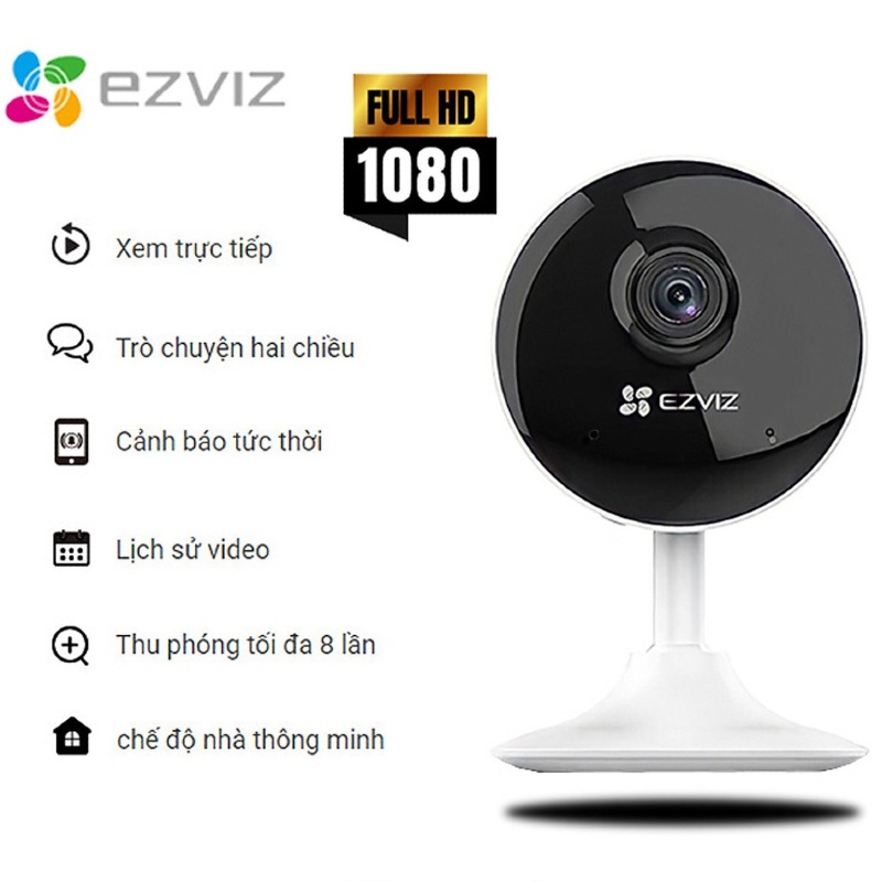 Camera ip wifi ezviz c1c-b 2MP 1080p - Góc nhìn rộng 130 độ- Chuẩn nén siêu cao H265