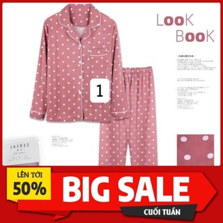 Bộ Mặc Nhà Cotton Tơ Sữa Mềm Mại Mặc Cực Xinh *