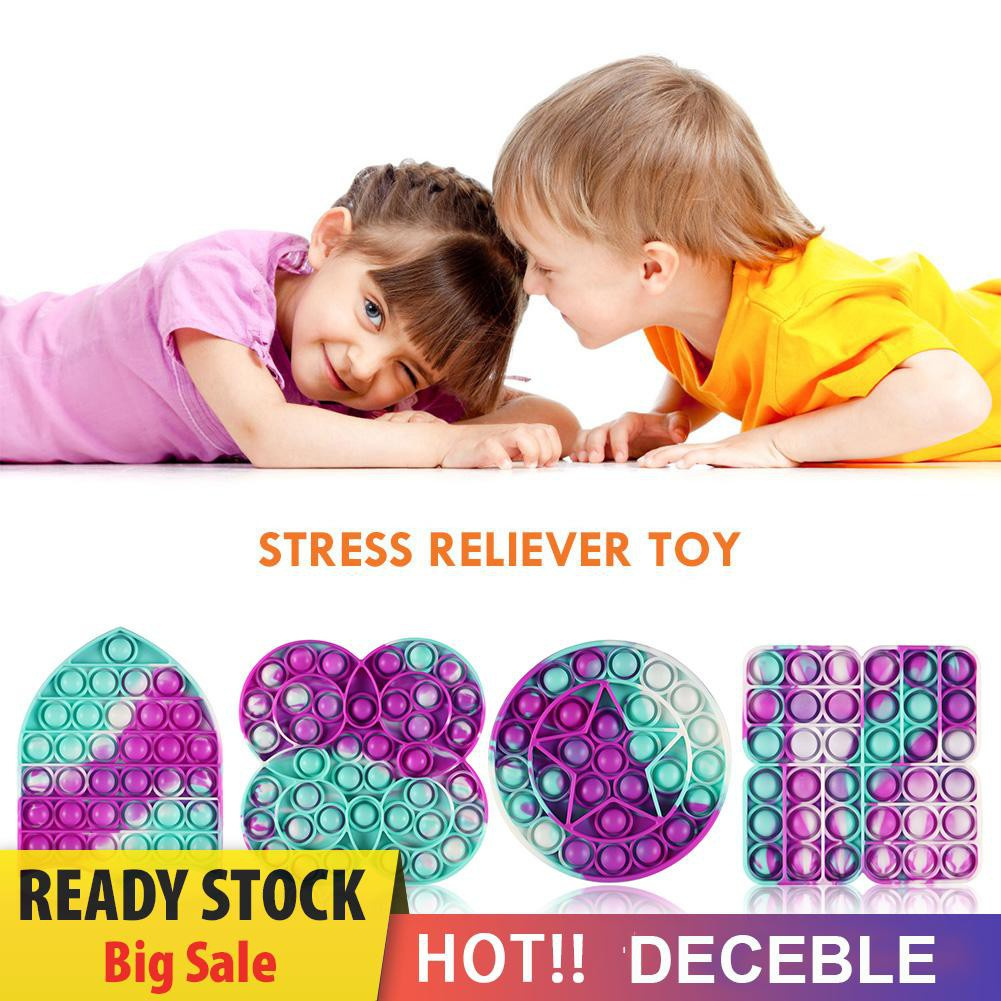 Pop It Fidget Đồ chơi 3/4 Rings Autism Needs Stress Reliever  Bubble Sensory Fidget Đồ chơis
