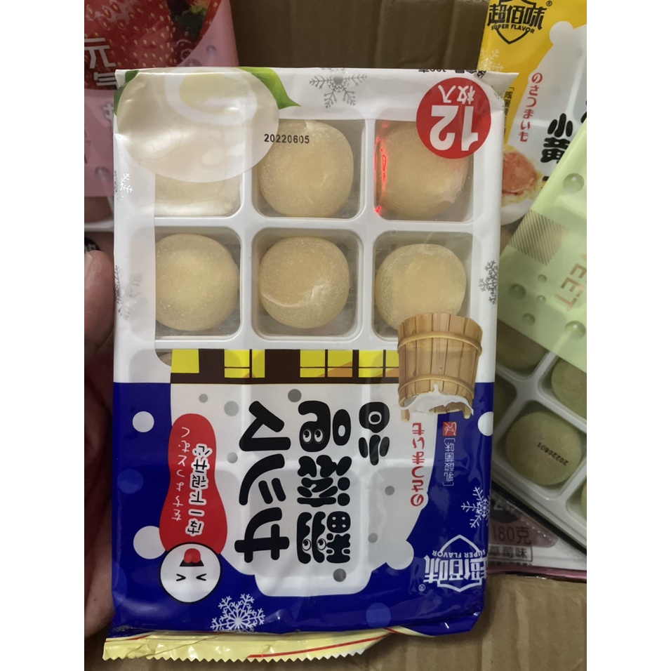 Bánh mochi lạnh kem trái cây Đài Loan  khay 12 cái 180g
