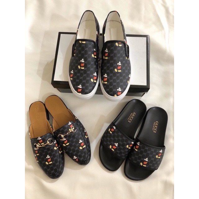 (2 màu) dép nam quai mickey đế cao su (free ship)
