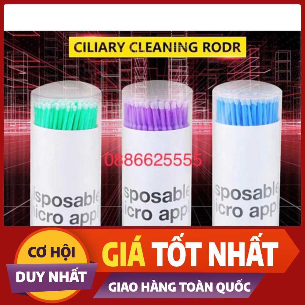 Tăm bông bôi tê,nối mi,đính đá răng