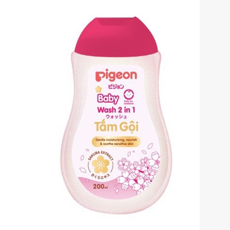 Sữa tắm gội dịu nhẹ Sakura Pigeon 200ml
