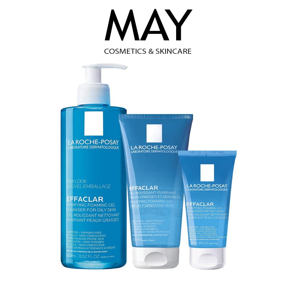 Gel Rửa Mặt Tạo Bọt La Roche-Posay Effaclar Foaming Gel Làm Sạch Dành Cho Da Dầu Nhạy Cảm (400ml/200ml/50ml) | BigBuy360 - bigbuy360.vn