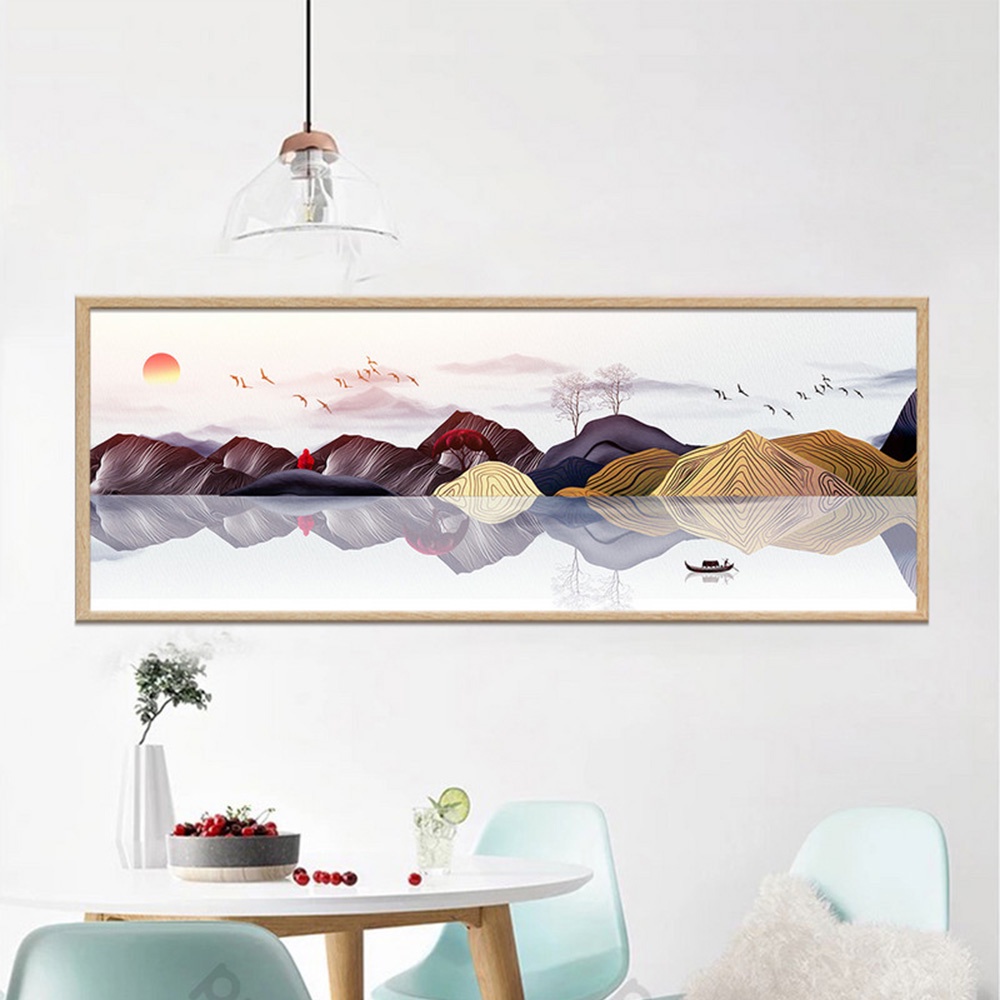 In hình ép gỗ Laminate TRANH TRUNG QUỐC - Mẫu 13 (1 Ngang 20x60, 30x90). In ảnh theo yêu cầu