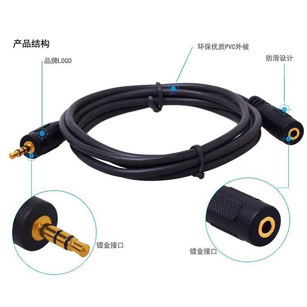 Dây nối dài loa tai nghe dài 1.5M 3m cao cấp mới 100% . Sieuthipkgiare