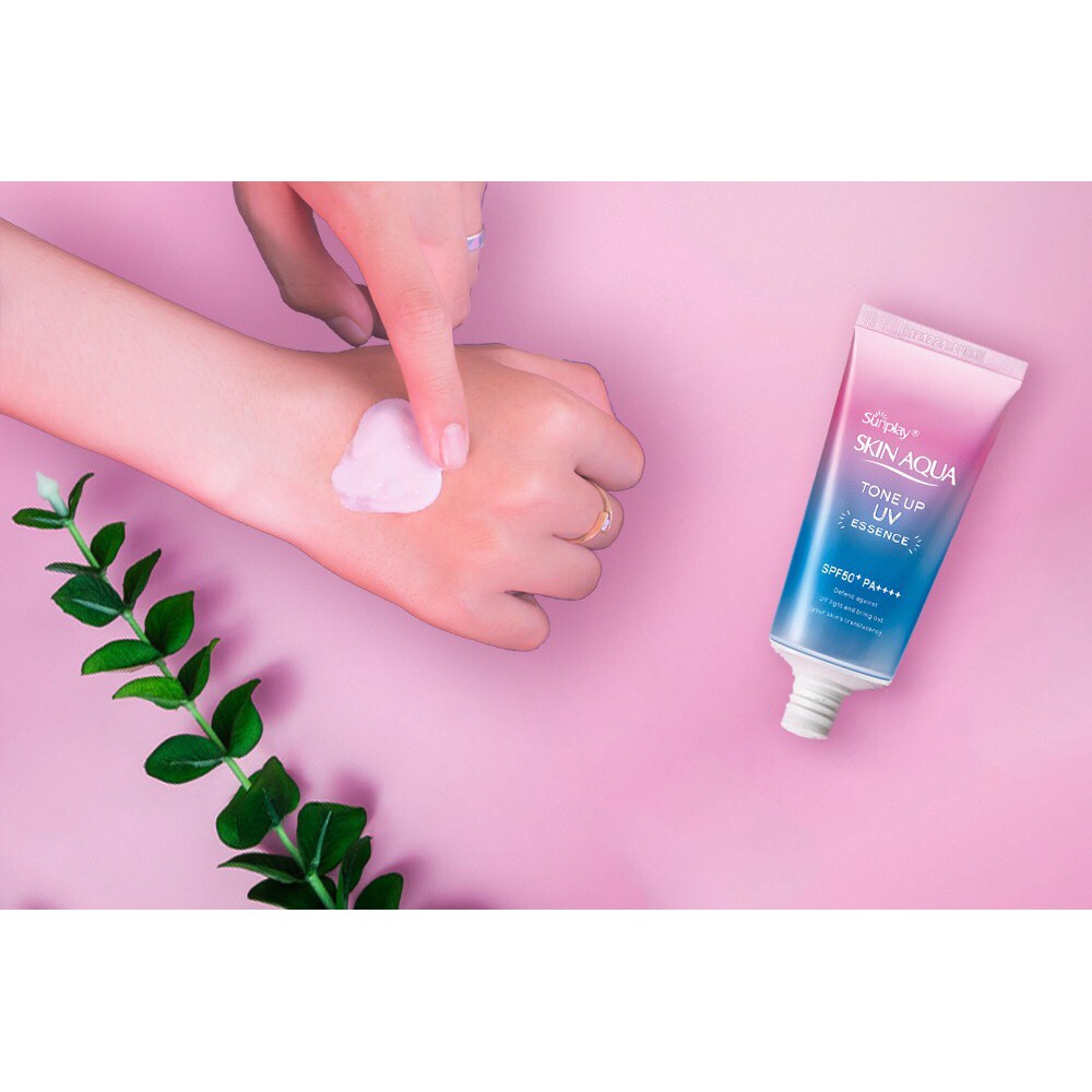 MUA 2 TẶNG 1 MASK Tinh chất chống nắng Sunplay Skin AquaTone Up UV Essence tuýp 50g tặng mặt nạ Collagen