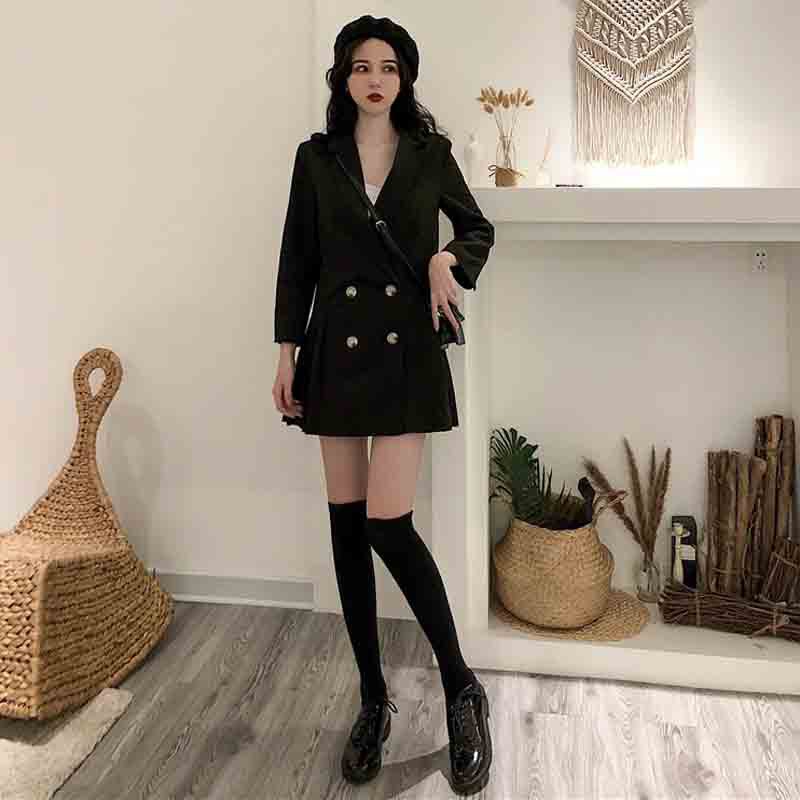 ĐẦM VEST ULZZANG XẾP LI