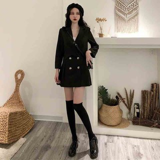 ĐẦM VEST ULZZANG XẾP LI
