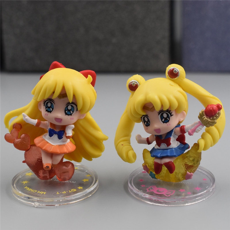 MIZUNO Set 6 Đồ trang trí Nhân Vật Phim Sailor Moon Dễ Thương