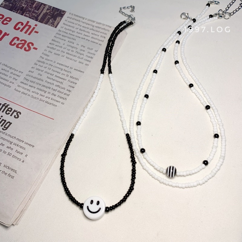 Vòng cổ hạt cườm handmade đơn giản