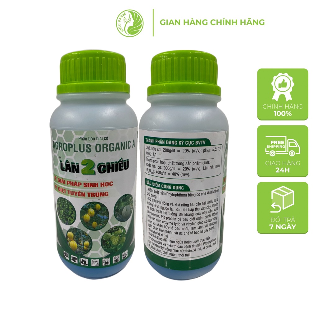 Phân bón hữu cơ lân 2 chiều _ KIEU FARM