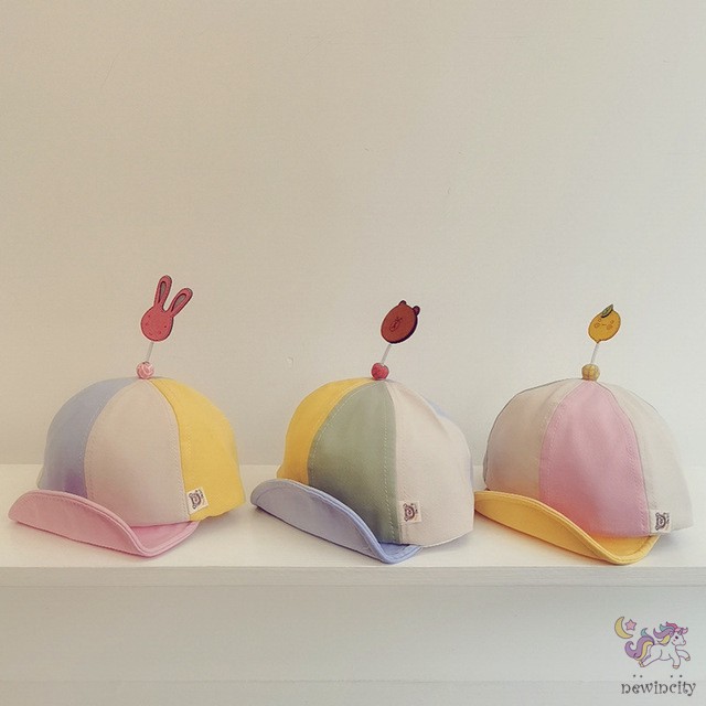 Mũ Lưỡi Trai Trẻ Em Phối Màu Đáng Yêu Thời Trang Phong Cách Hàn Quốc