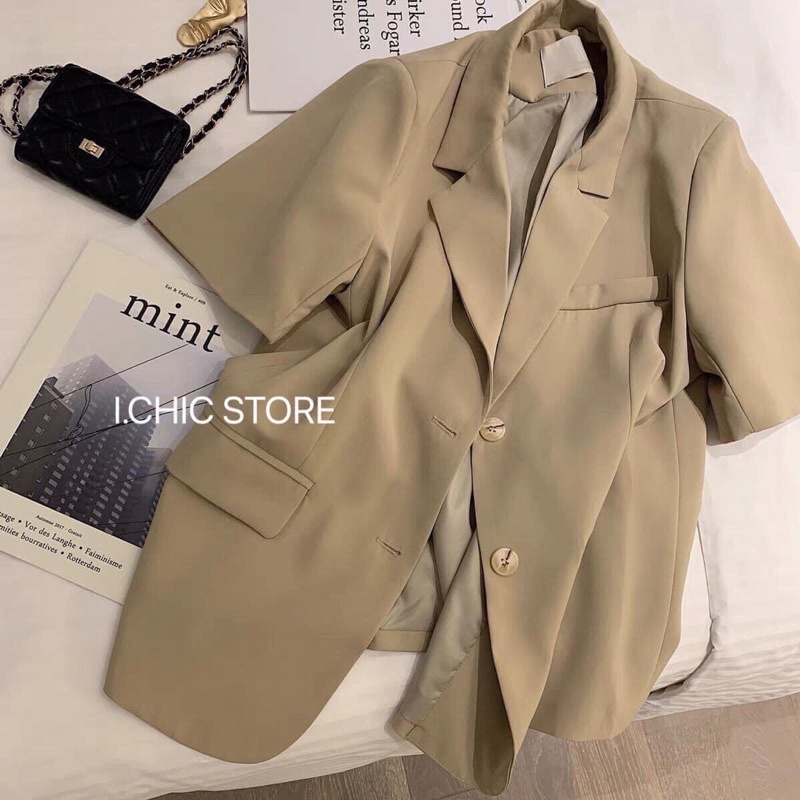 ÁO KHOÁC BLAZER CỘC TAY HÀNG 2 LỚP SIÊU HOT | BigBuy360 - bigbuy360.vn