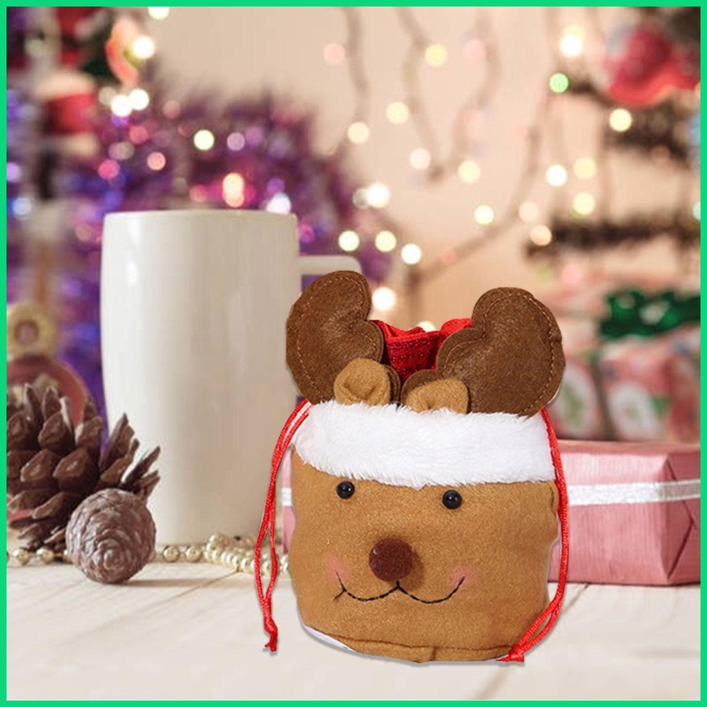 Túi Dây Rút Đựng Quà Giáng Sinh Hình Ông Già Noel / Người Tuyết / Tuần Lộc