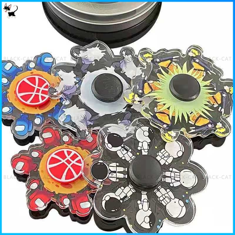 Con Quay Đồ Chơi Fidget Spinner HọA TiếT Naruto One Piece GiúP GiảM Stress