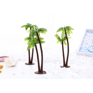 cây dừa nhựa coco mini mô hình 13cm phụ kiện trang trí nhà cửa chụp ảnh sản phẩm trang trí bể cá