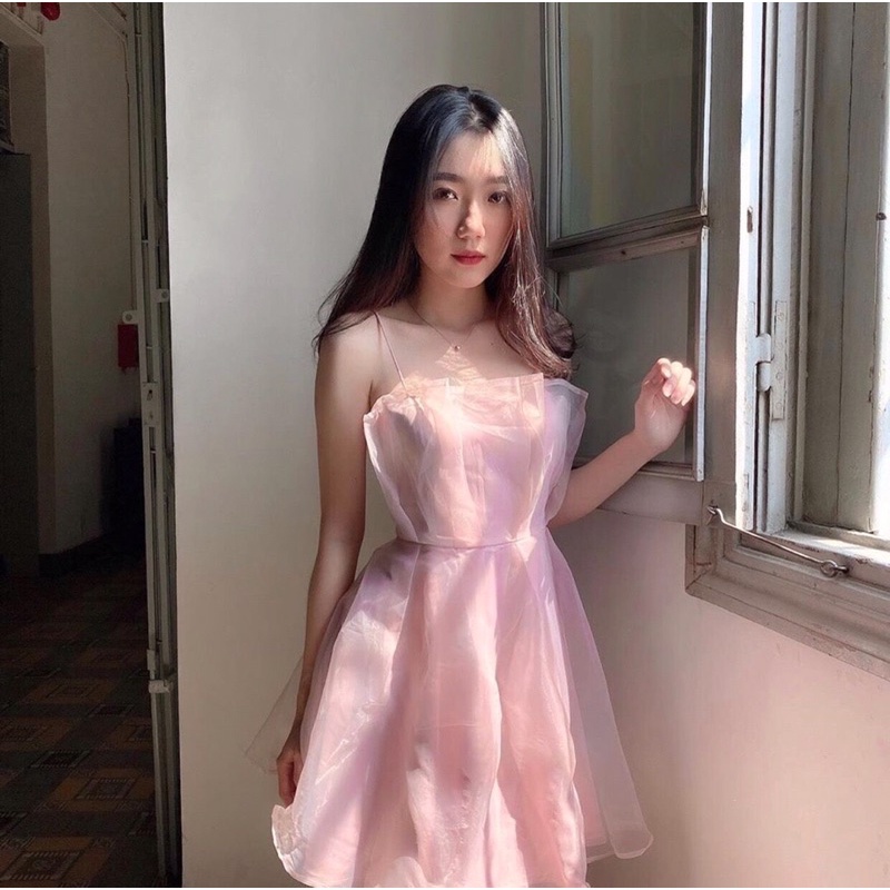 ĐẦM XÒE VOAN KIẾNG XẾP NHÚNG HAI DÂY ĐI TIỆC CỰC XINH