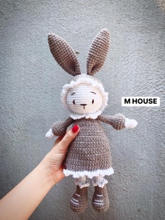 Thỏ Mimi Và Miti - thỏ len handmade - gấu bông len