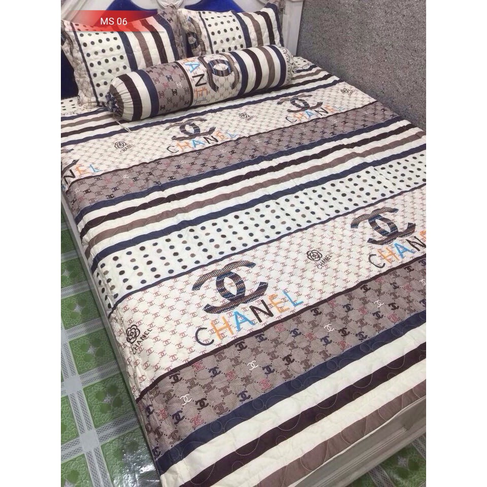 SET CHĂN GA GỐI 5 MÓN POLY COTTON Chanel
