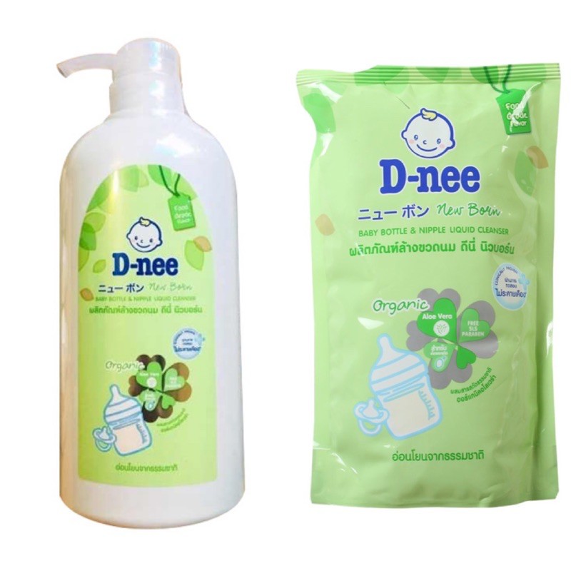 NƯỚC RỬA BÌNH SỮA DNEE ORGANIC CHAI 620ML - TÚI 600ML