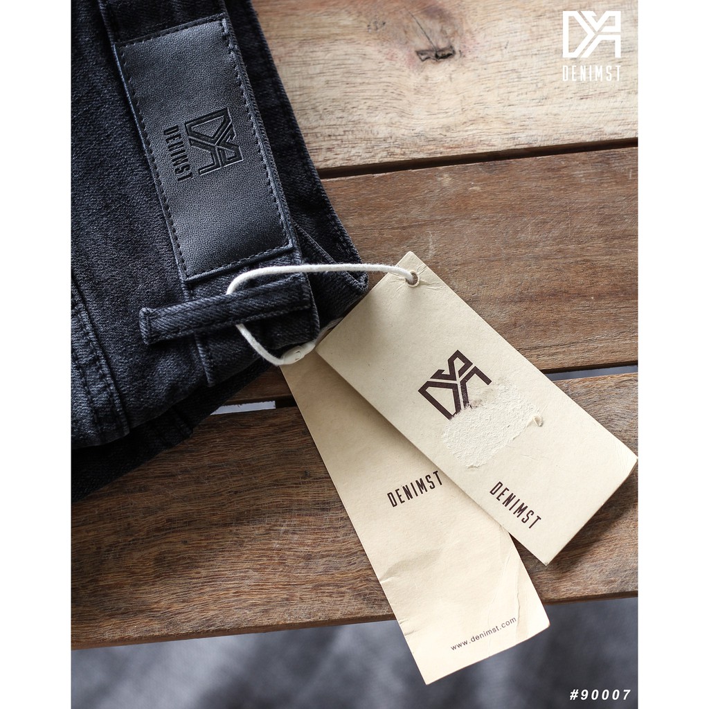 Quần jean nam baggy DENIMST đen trơn, quần bò nam đẹp chất lượng cao 90007 | BigBuy360 - bigbuy360.vn