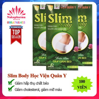 ✅ [CHÍNH HÃNG] Slim Body Học Viện Quân Y – Giúp giảm cân hiệu quả, giảm mỡ máu, cholesterol, giảm hấp thu chất béo