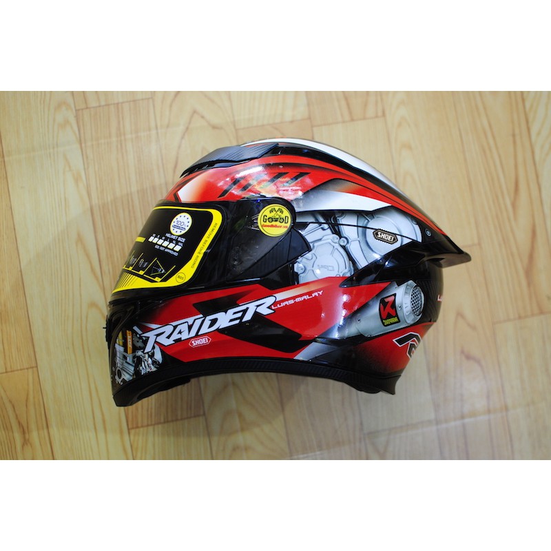 Mũ Fullface Royal M138 lên tem Suzuki_Raider