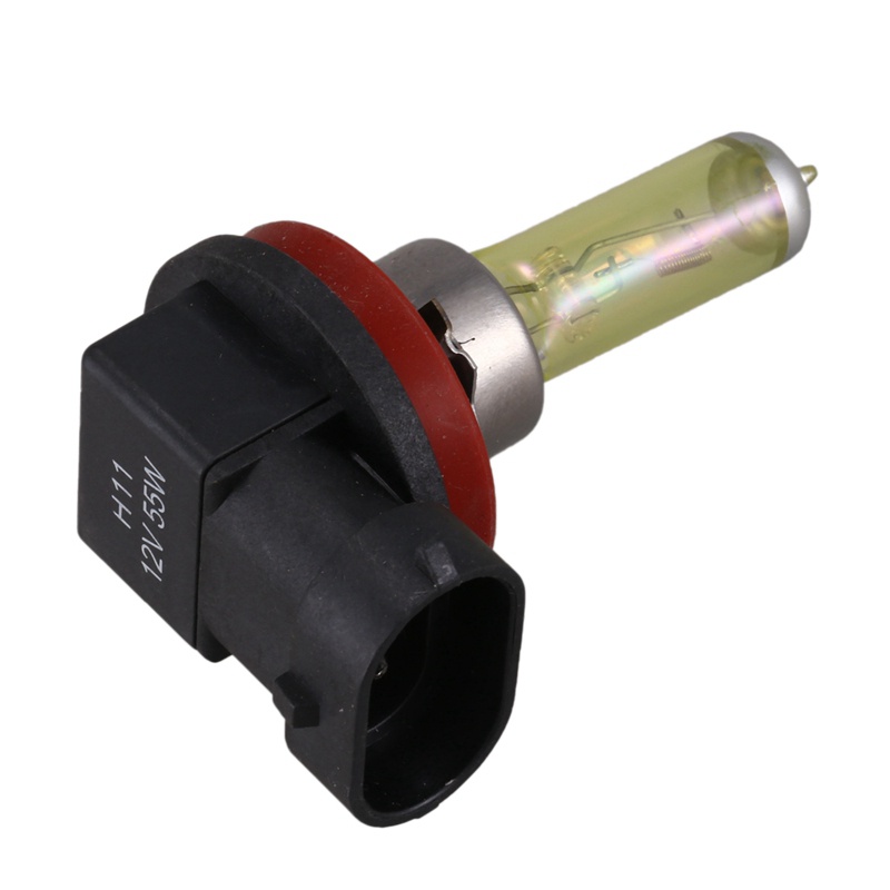 2 Bóng Đèn Phá Sương Mù Siêu Sáng Dc 12v 55w H11 3000k Màu Vàng Cho Xe Hơi
