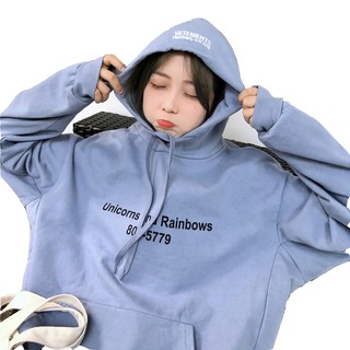 Phiên Bản Hàn Quốc Thu Đông Bông Tai Kẹp bf Phong Cách Rời Kỳ Lân In Mỏng Phong Cách Có Mũ Trùm Đầu Áo Dài Tay Áo Khoác Bé Gái Top