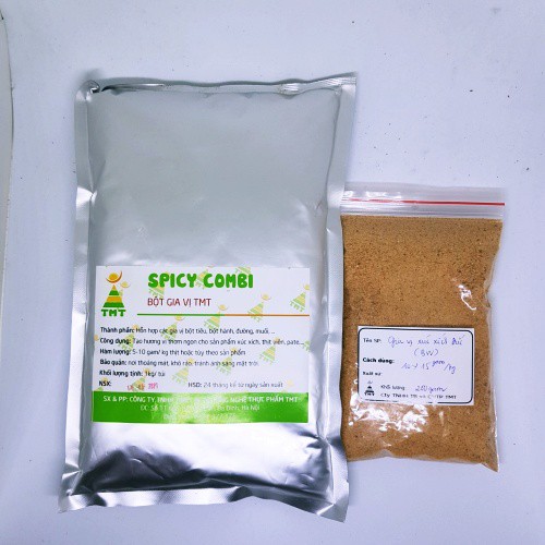 Gia vị xúc xích Đức Combi BW TMT 1kg, 200gr
