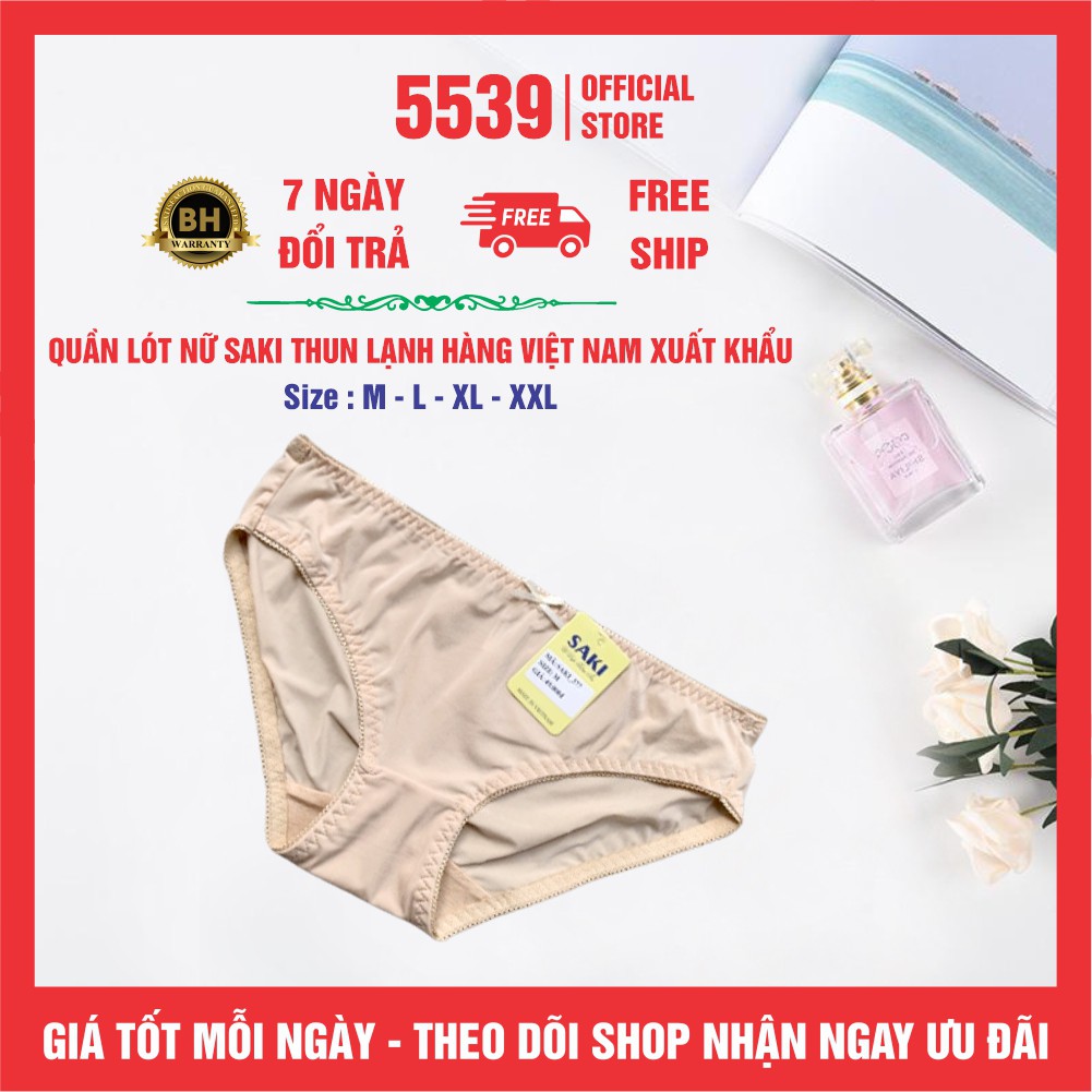 Quần lót nữ thun lạnh trơn bóng Saki nhiều màu co giản tốt mặc thoải mái dễ phối đồ  - Shop 5539 | BigBuy360 - bigbuy360.vn