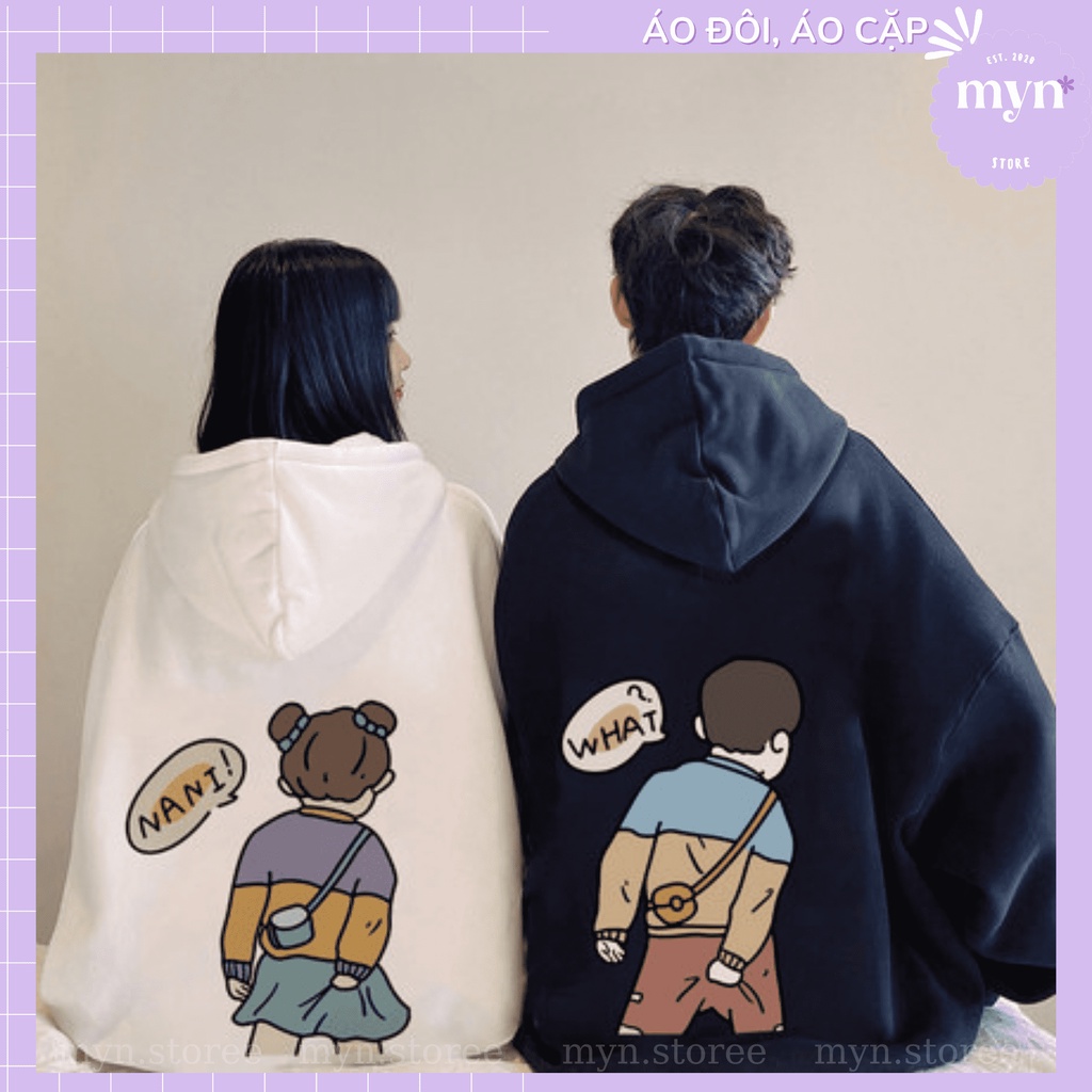 Áo Hoodie Nỉ Cặp Đôi, Bạn Thân Hoạt Hình Hài Hước, Áo Hoodie Nỉ Dày Dặn Form Áo Rộng Siêu Đẹp, Nam Nữ Đủ Size