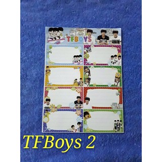 Nhãn vở TFBoys (2 mẫu)