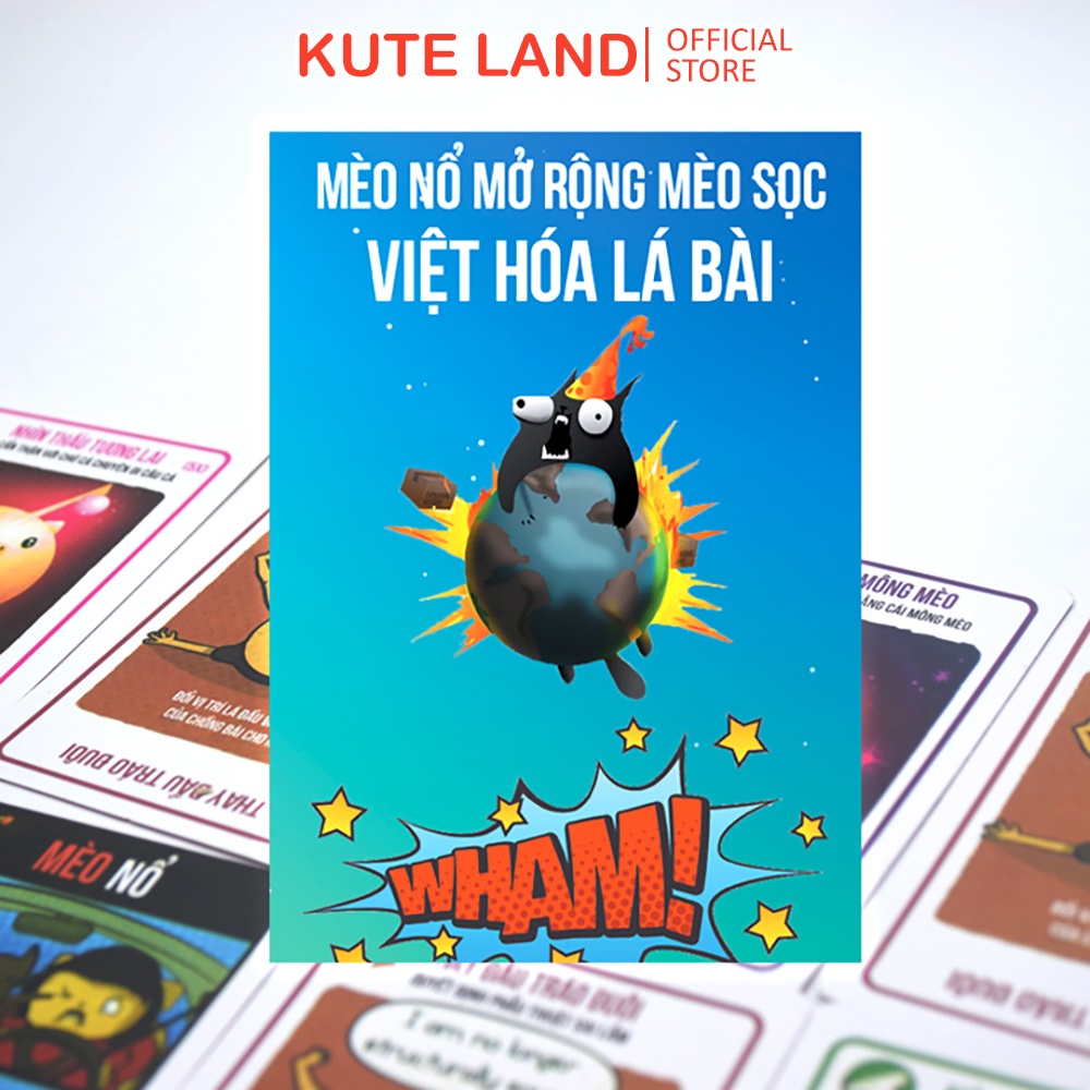 Set Mèo Nổ Exploding Kittens Và 5 Bản Mở Rộng Việt Hóa MEORE-5MMR