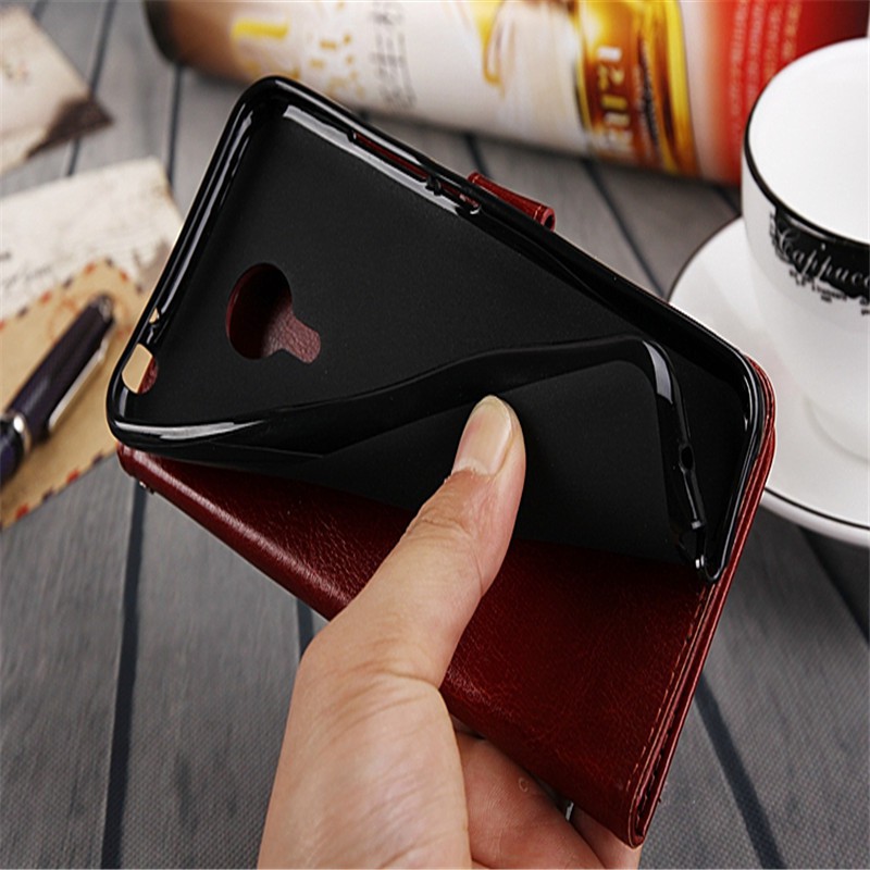 PU Leather Wallet Trường Hợp Đối Với Meizu MX4 MX5 MX6 Pro Lật Đứng Điện Thoại Bag Bìa