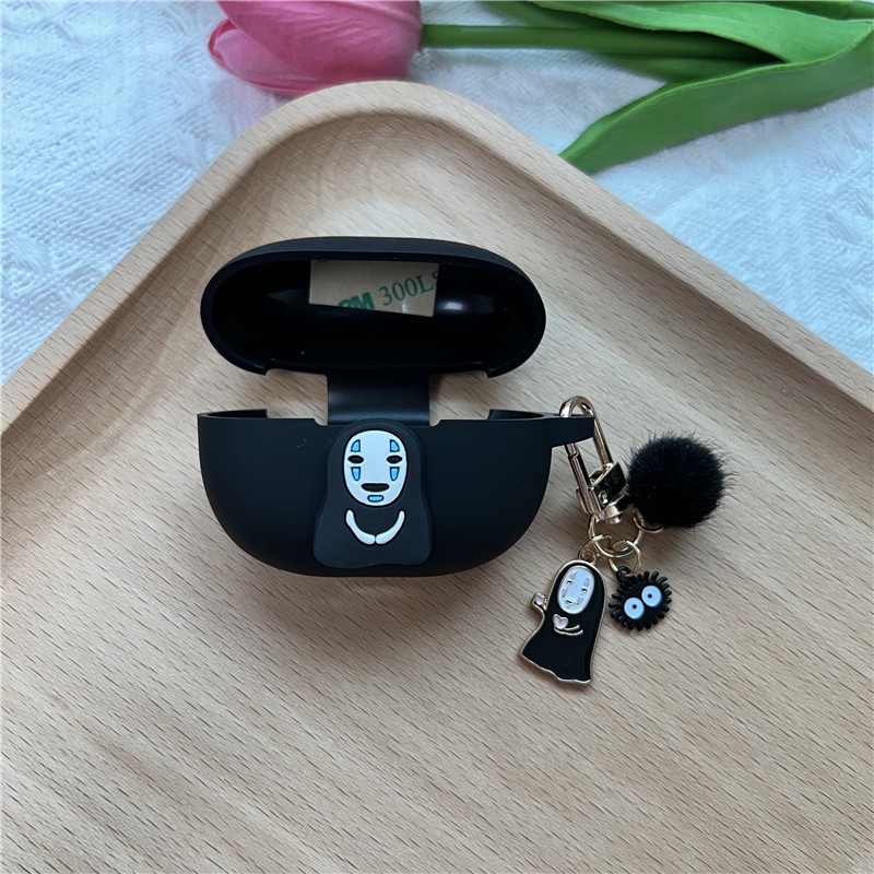 Vỏ Bảo Vệ Hộp Sạc Tai Nghe Bluetooth Xiaomi Redmi Buds 3 Lite TWS 3 Youth Bằng Silicon Chống Rơi Họa Tiết Hoa Kèm Móc Treo
