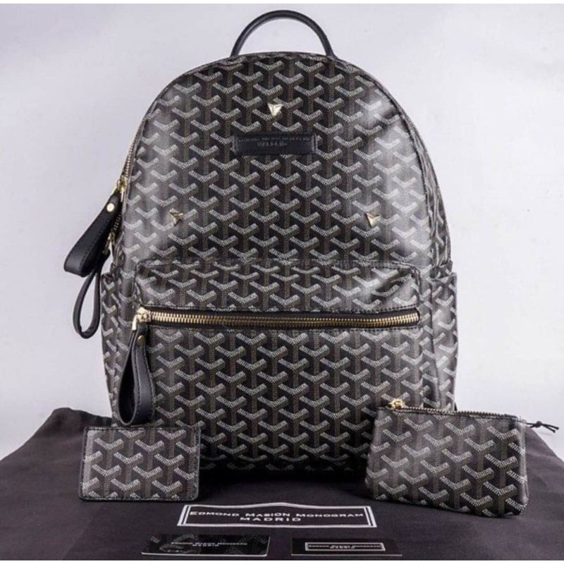 [CHÍNH HÃNG] Balo Edmond Maison Monogram Đầy Đủ Phụ Kiện Tặng Kèm Ví Và Túi Đựng Thẻ